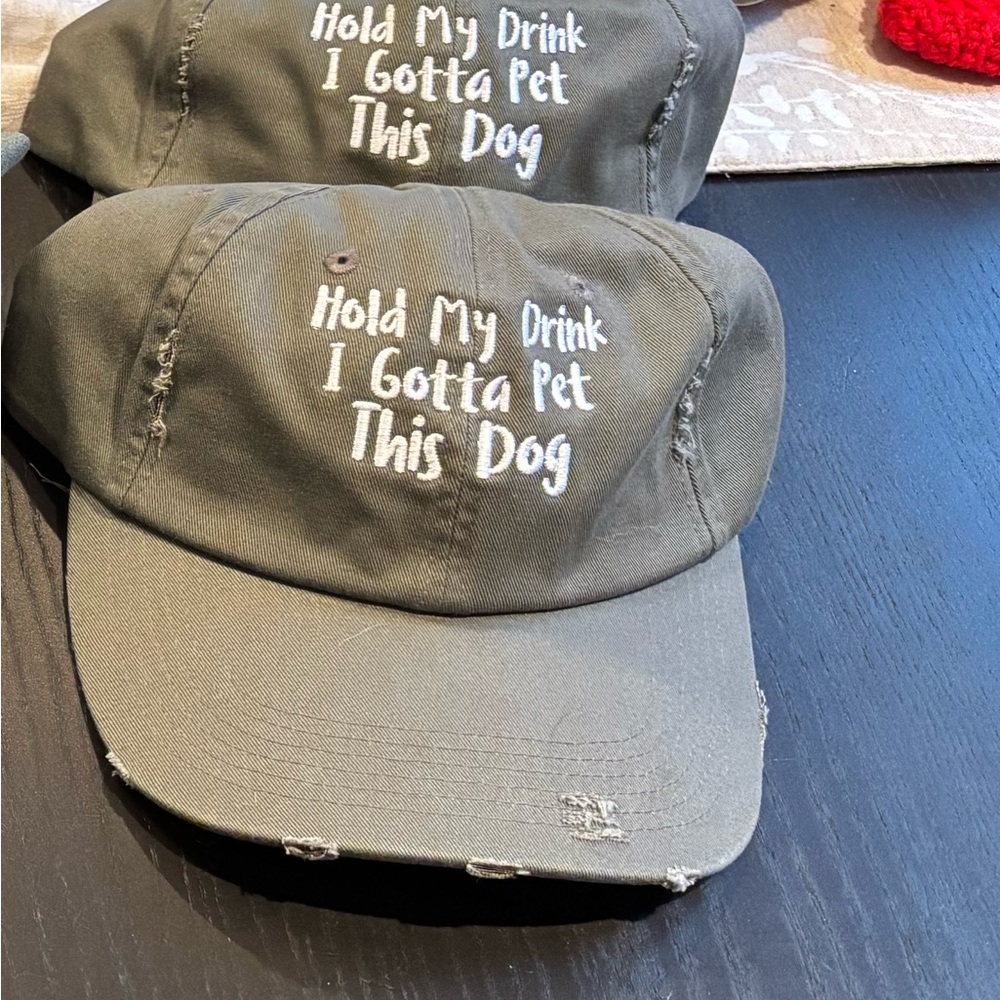 Olive Green Embroidered Women's Hat